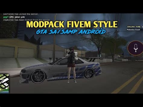 Modpack Fivem Style Ringan Gta Sa Android Youtube