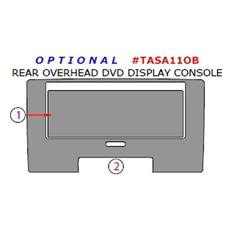 Remin® Tasa11ob Rrcf Real Red Carbon Fiber Rear Overhead Dvd Display