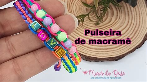 PULSEIRA DE MACRAMÊ Regulagem para iniciantes Venda muito YouTube