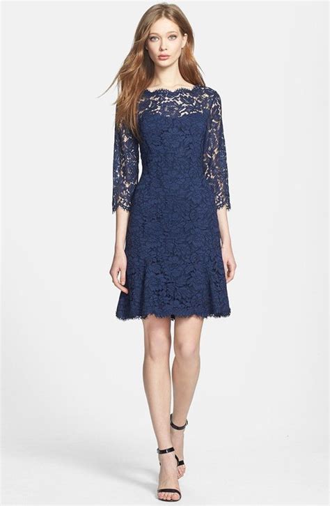 Eliza J Lace Fit And Flare Cocktail Dress Nordstrom Fit And Flare