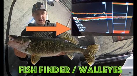 Ice Fishing Walleye Fish Finder View Activated Youtube