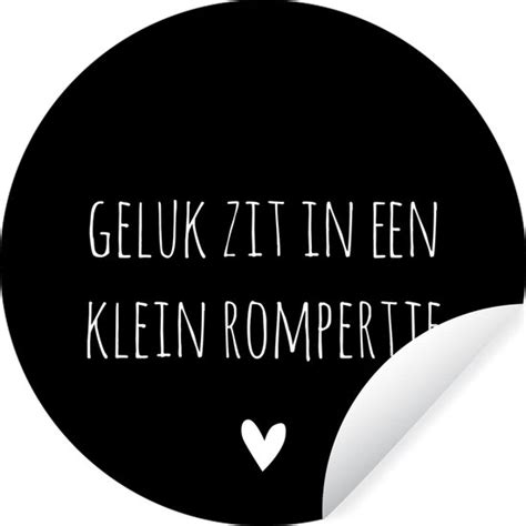 WallCircle Muurstickers Behangcirkel Spreuken Quotes Geluk