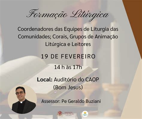 Encontro de Formação Litúrgica Paróquia Nossa Senhora do Pilar