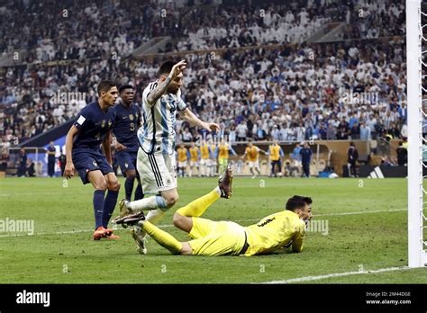 Al Daayen Lionel Messi Of Argentina Scores The During The Fifa