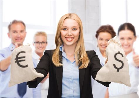 Premium Photo Business And Money Businesswoman Holding Money Bags