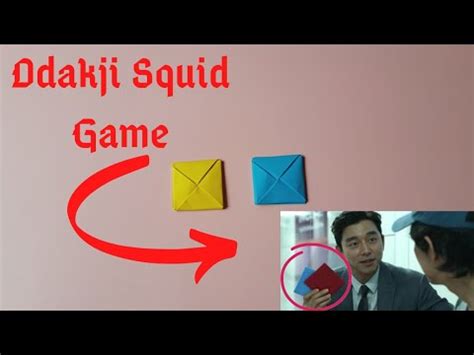 Ddakji Squid Game Origami How To Make Ddakji DIY Squid Game Paper