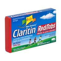 Claritin Claritin Reditabs Hour Allergy Non Drowsy Orally