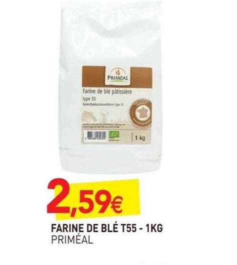 Promo Farine De Blé T55 Priméal 1 Kg chez NaturéO iCatalogue fr