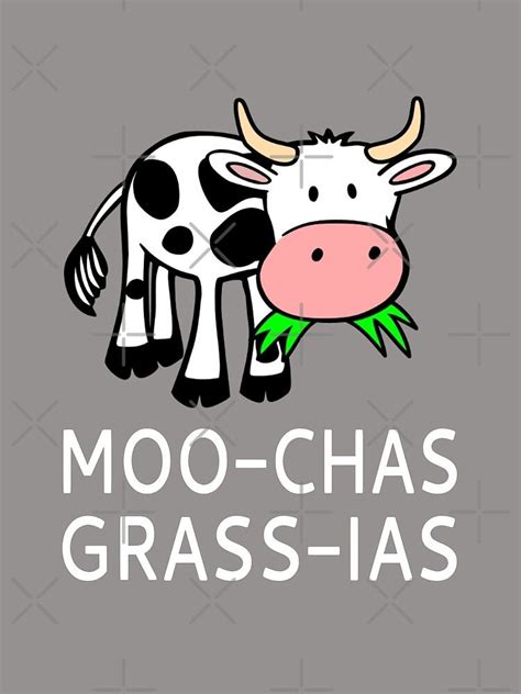 "Moo-chas Grass-ias (Muchas Gracias)" Art Print by coolfuntees ...