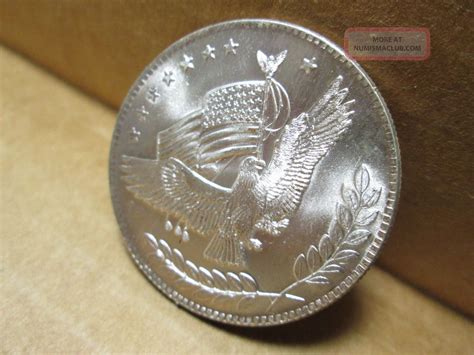 Troy Oz Ounce Pure Silver Trade Unit Coin W American Eagle