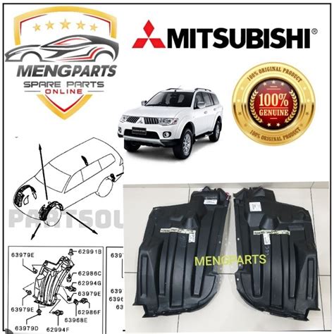 ORIGINAL MITSUBISHI PAJERO SPORT KH8W 2005Y 2014Y MUDGUARD LINER DAUN