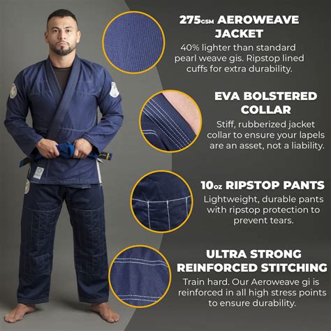 Snapklik Gold Bjj Jiu Jitsu Gi Aeroweave Ultra Lightweight Gi