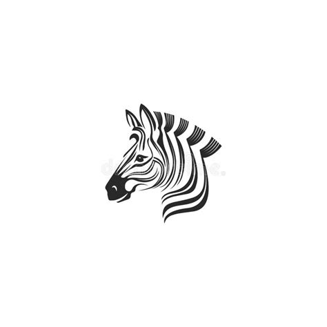 Zebra Logo Design Inspiration Zebra Logo On White Background Stock