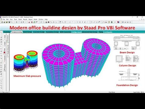 Modern Office Building Design By Staad Pro V I Software Online Course