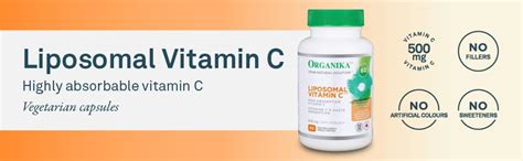 Organika Liposomal Vitamin C 500mg High Absoprtion For Superior