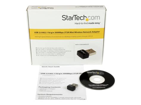 Startech Adaptateur Usb Reseau Sans Fil N Mb S Cle Usb Wifi