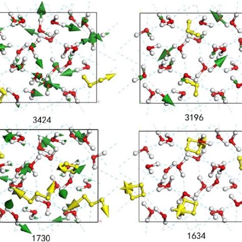 Examples Of Four Representative Intramolecular Vibrational Modes At Download Scientific Diagram