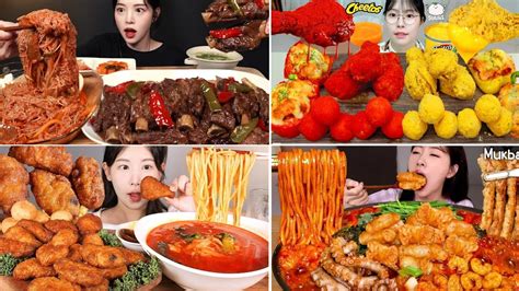 Best Asmr Mukbang Spicy Food 227 Boki Sulgi Wooang Goodzzi Asmr