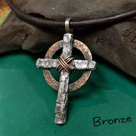 Mens Sterling Silver Celtic Cross Mens Cross Necklace Mens Etsy