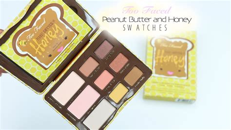 Too Faced Peanut Butter And Honey Palette SWATCHES YouTube