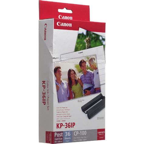 Canon Kp Ip Color Ink Paper Set A B H Photo Video