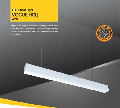 Aluminium Crompton Led Linear Light Vogue Hcl W At Best Price In