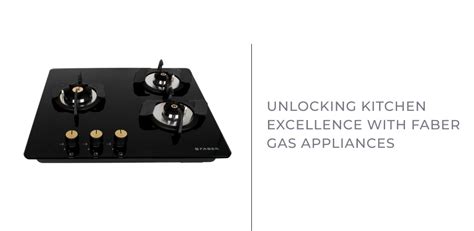 Unlocking Kitchen Excellence with Faber Gas Appliances – Faber India