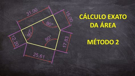 CÁLCULO EXATO DA ÁREA POLÍGONO 5 LADOS MÉTODO 2 YouTube