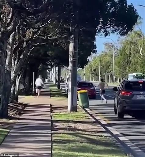 Gold Coast Road Rage Watch The Wild Moment A Motorist Rams Into A Ute