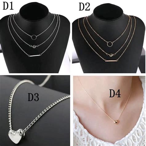 Jual Promo Model D Kalung Wanita Emas Cantik Dan Indah Banyak Layer Dan