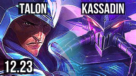 TALON Vs KASSADIN MID 16 1 12 Rank 7 Talon Legendary 900K