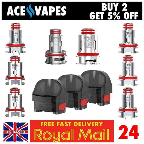 Smok Nord 4 Iv V4 Spare Pods Or Replacement Coils Rpm Mesh Mtl