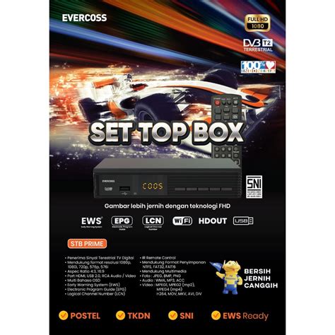 Jual Evercoss Set Top Box Pro Digital Tv Receiver Full Hd Shopee