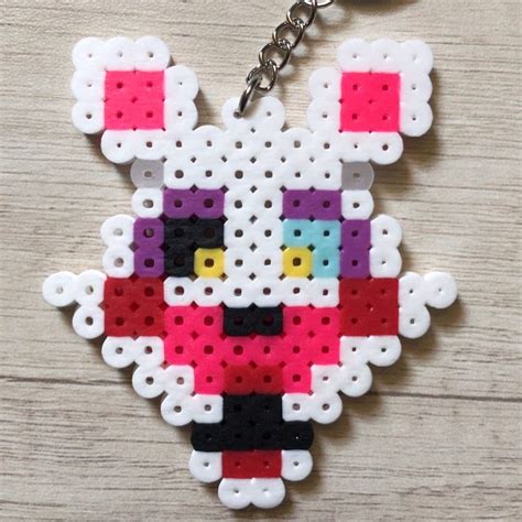 Fnaf Perler Beads Fuse Bead Keychains Handmade Pixel Art Fnaf Ts Five Nights At