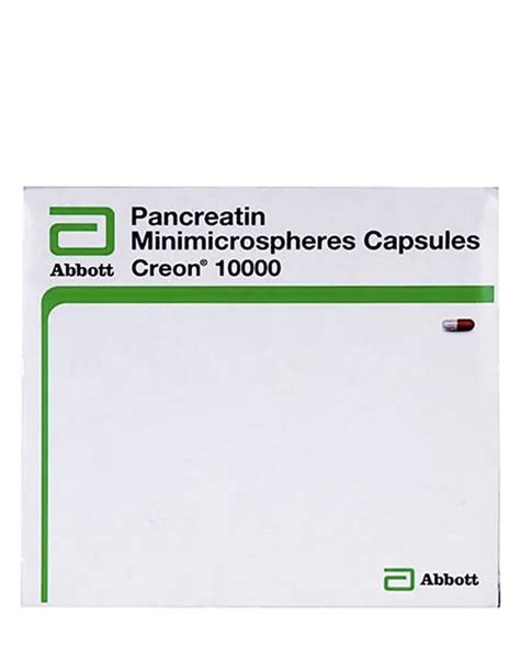 Pancreatin Minimicrospheres Creon Capsules At Strip In Nagpur