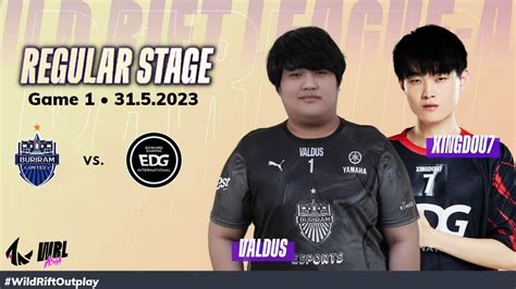 BRU Vs EDG Game 1 Regular Stage WRL Asia 2023 Buriram United