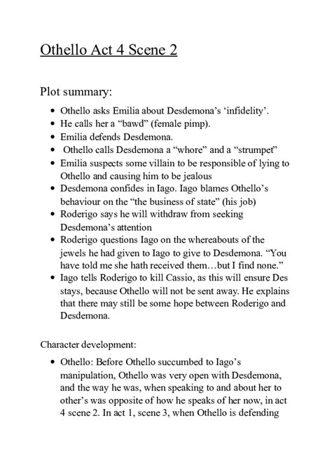 (DOC) Othello Act 4 Scene | luke worthy - Academia.edu