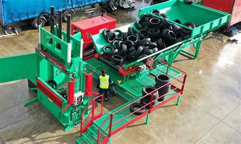 Gradealls New Tyre Baler Conveyor Helps End Of Life Tyre Collectors