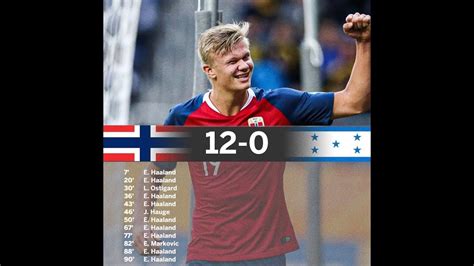 Norway Vs Honduras 12 0 Erling Haaland Scores 9 Goals U 20 World Cup