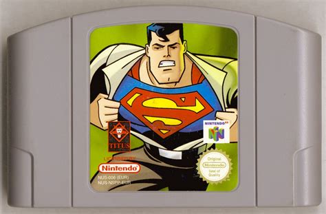 Superman 1999 Nintendo 64 Box Cover Art Mobygames