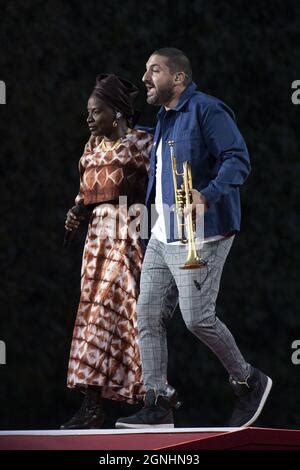 Angelique Kidjo And Ibrahim Maalouf Attending The Global Citizen Live