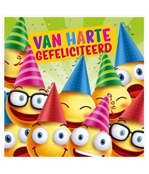 Verjaardagskaart 3D Van Harte Gefeliciteerd Verjaardagskaart