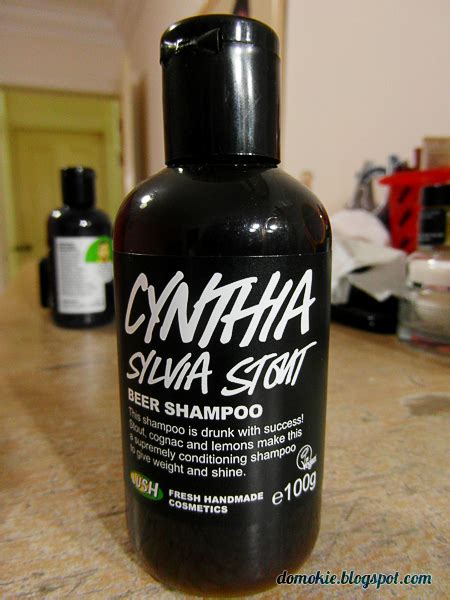 Domokie Product Review Lush Cynthia Sylvia Stout Shampoo