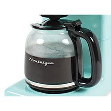 Nostalgia RCOF120AQ Retro 12 Cup Programmable Coffee Maker Aqua Blue