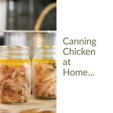 Canning Chicken Step By Step Video Recipe Video Pressure Canning Recipes Canning