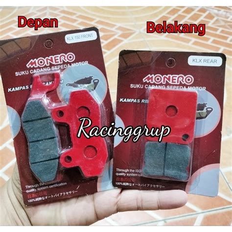 Jual Dispad Kampas Rem DEPAN BELAKANG KAWASAKI KLX 150 DTRACKER 150