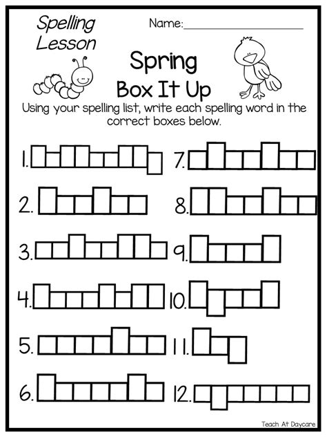 2nd Grade Spelling Words List