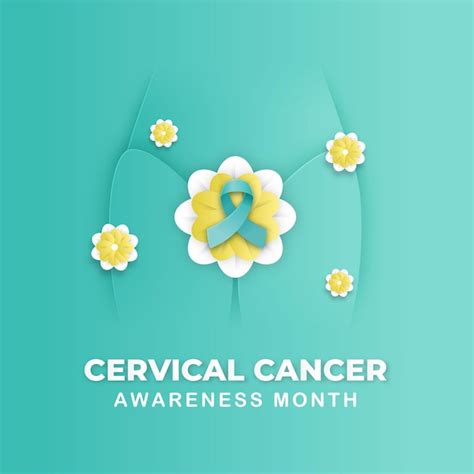 Premium Vector Cervical Cancer Awareness Month Illustration Design On