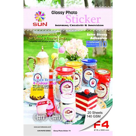 Jual Kertas Foto Sticker A F Sun Ng Glossy Photo Sticker Ultra Thin