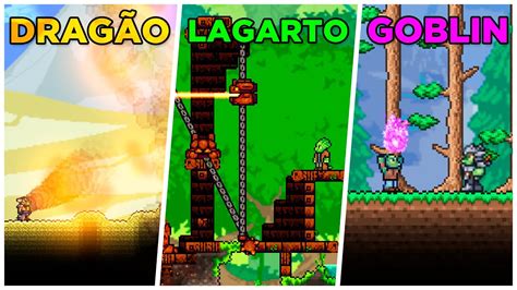 Jogando NOVAS RAÇAS no TERRARIA Poderes de fogo invocação de